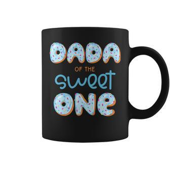 Mens Dada Of The Sweet One Donut Boy 1St Birthday Party Daddy Coffee Mug - Thegiftio UK
