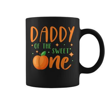 Mens Daddy Of The Sweet One Sweet Peach Summer 1St Birthday Party Coffee Mug - Thegiftio UK