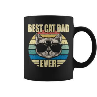 Mens Funny Vintage Cat Daddy Fathers Day Best Cat Dad Ever Coffee Mug - Thegiftio UK