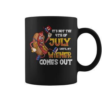 Mens Its Not A Party Until My Wiener Comes Out 4Th Of July Wiener Coffee Mug - Seseable