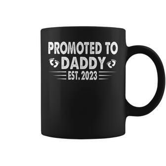Mens Promoted To Daddy 2023 Soon To Be Daddy 2023 First Time Dad Coffee Mug - Thegiftio UK