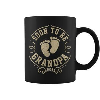 Mens Promoted To Grandpa 2023 Fathers Day Soon To Be Grandpa 2023 Coffee Mug - Thegiftio UK