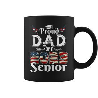 Mens Proud Dad Of A 2023 Senior Graduate Father Graduation Coffee Mug - Thegiftio UK