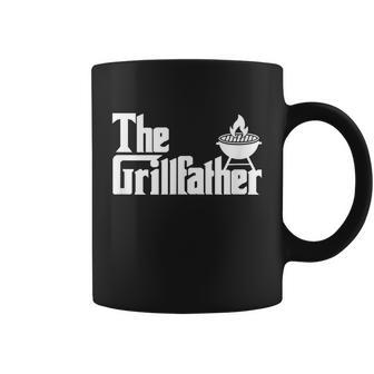 Mens The Grillfather Funny Grilling Grill Father Dad Grandpa Bbq Coffee Mug - Monsterry UK