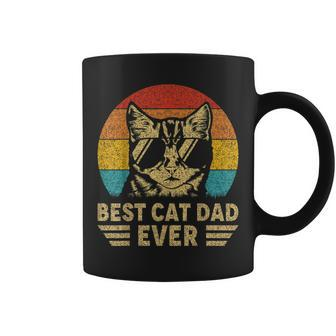 Mens Vintage Best Cat Dad Ever Retro Fathers Day Gift For Cat Dad Coffee Mug - Thegiftio UK