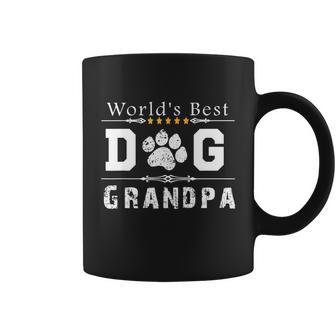 Mens Worlds Best Dog Grandpa Coffee Mug - Monsterry