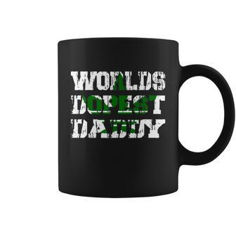 Mens Worlds Dopest Dad Trippy And High Marijuana Stoner Coffee Mug - Monsterry CA