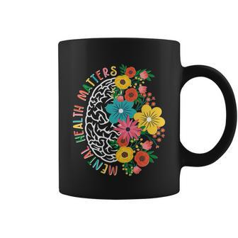 Mental Health Matters Flowering Mind Coffee Mug - Monsterry AU