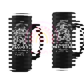 Mental Health Matters Leopard Heart Pink Rainbow Awareness Coffee Mug - Thegiftio