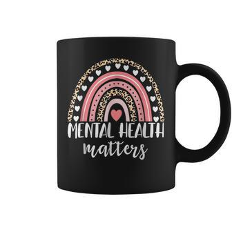 Mental Health Matters Rainbow Spread Awareness Mental Health Coffee Mug - Thegiftio UK