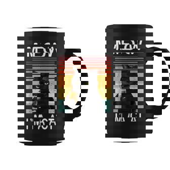 Meow Im A Cat - Black Cat Coffee Mug - Thegiftio