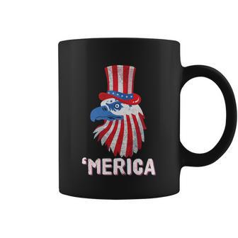 Merica Eagle Mullet 4Th Of July American Flag Patriotic Gift Coffee Mug - Monsterry