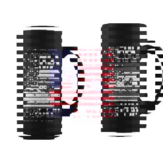 Merica Flamingo Usa Flag 4Th Of July Flock Yeah Graphic Plus Size Shirt Coffee Mug - Monsterry