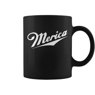 Merica Simple Logo Coffee Mug - Monsterry DE