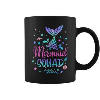 Mermaid Squad Of The Birthday Mermaid Tail Family Matching Coffee Mug - Thegiftio UK