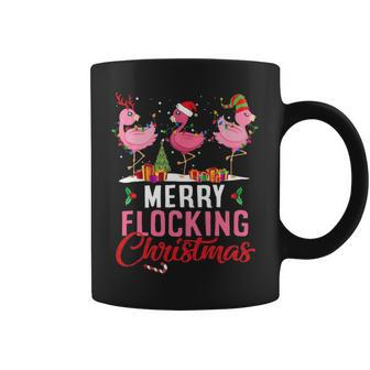 Merry Flocking Christmas Gift Flamingo Coffee Mug - Thegiftio UK