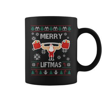 Merry Liftmas Ugly Christmas Coffee Mug - Monsterry DE