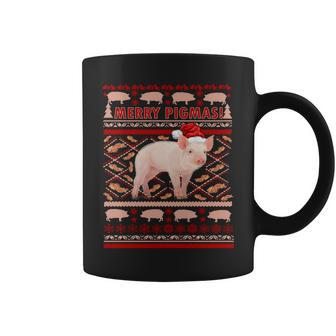 Merry Pigmas Christmas Pig Ugly Sweater Tshirt Coffee Mug - Monsterry AU