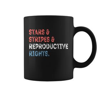 Messy Bun American Flag Stars Stripes Reproductive Rights Meaningful Gift Coffee Mug - Monsterry AU