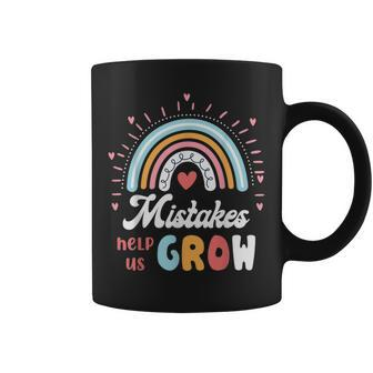 Mistakes Help Us Grow Cute Mistakes Help Us Grow Gift Idea Coffee Mug - Thegiftio UK