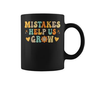 Mistakes Help Us Grow Groovy Growth Mindset Coffee Mug - Thegiftio UK