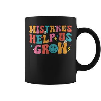 Mistakes Help Us Grow Retro First Day Of Back To School Coffee Mug - Thegiftio UK