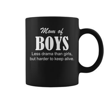 Mom Of Boys Tshirt Coffee Mug - Monsterry