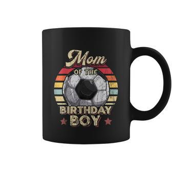 Mom Of The Birthday Boy Funny Gift For Soccer Birthday Party Retro Boys Coffee Mug - Thegiftio UK
