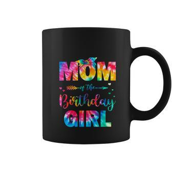 Mom Of The Birthday Girl Mama Mother And Daughter Tie Dye Coffee Mug - Thegiftio UK