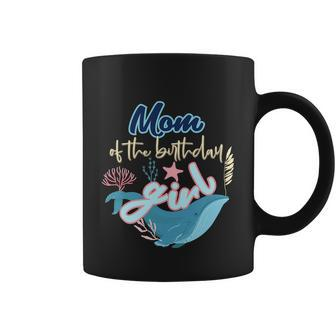 Mom Of The Birthday Girl Under The Sea Matching Family Coffee Mug - Thegiftio UK