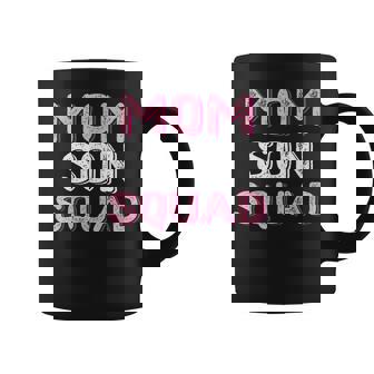 Mom Son Squad With Pink Graphics Mothers Day Coffee Mug - Thegiftio