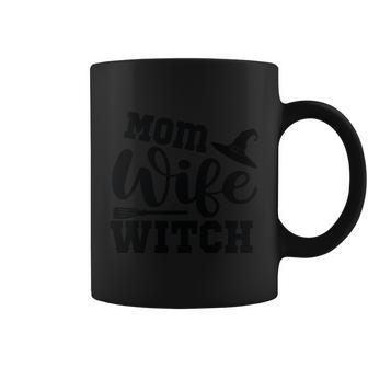 Mom Wife Witch Halloween Quote Coffee Mug - Monsterry CA