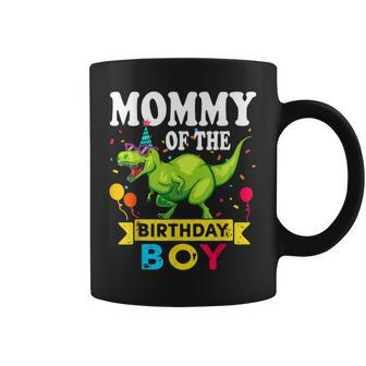 Mommy Of The Birthday Boy T-Rex Rawr Dinosaur Birthday Boy Coffee Mug - Thegiftio UK