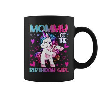 Mommy Of The Birthday Girl Flossing Unicorn Mom Mommy Gifts Coffee Mug - Thegiftio UK