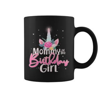 Mommy Of The Birthday Girl Magical Unicorn Graphic Design Printed Casual Daily Basic Coffee Mug - Thegiftio UK