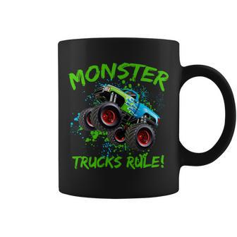 Monster Trucks Rule Tshirt Coffee Mug - Monsterry