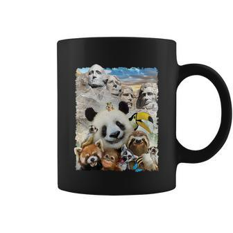 Mt Rushmore Wild Animals Selfie Tshirt Coffee Mug - Monsterry DE