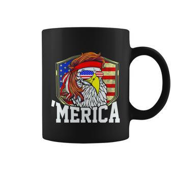 Mullet Eagle Bald Eagle Funny 4Th Of July Redneck ‘Merica Cute Gift Coffee Mug - Monsterry CA
