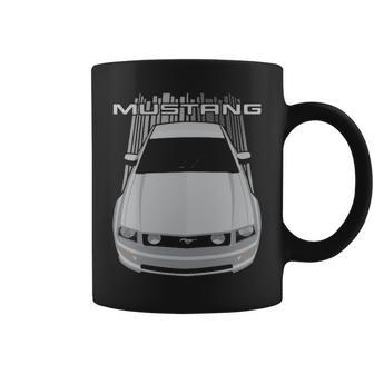 Mustang Gt 2005 To 2009 Silver Coffee Mug - Thegiftio UK