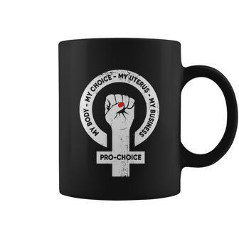 My Body Choice Uterus Business Feminist Coffee Mug - Monsterry UK