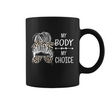 My Body My Choice Messy Bun Gift V3 Coffee Mug - Monsterry CA