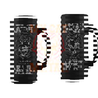 My Cat Listens To Metal Black Dark Rock Death Metal Coffee Mug - Thegiftio UK