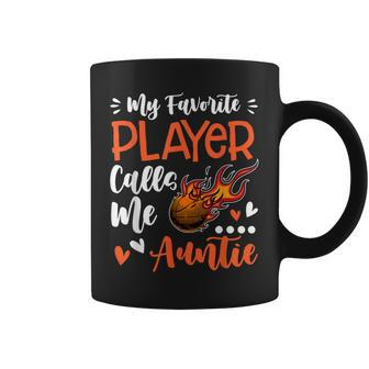 My Favorite Basketball Player Calls Me Auntie V2 Coffee Mug - Thegiftio UK