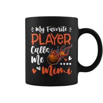 My Favorite Basketball Player Calls Me Mimi Coffee Mug - Thegiftio UK