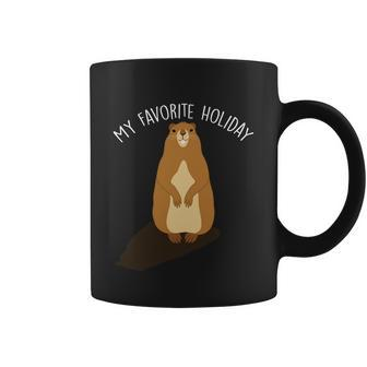 My Favorite Holiday Groundhog Day Coffee Mug - Monsterry