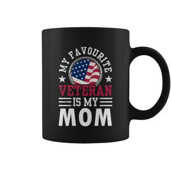 My Favorite Veteran Is My Mom Pride Relatives Veterans Cool Gift Graphic Design Printed Casual Daily Basic Coffee Mug - Thegiftio UK