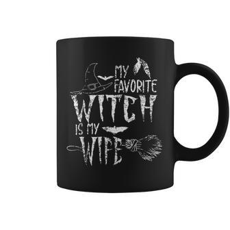 My Favorite Witch Is My Wife Halloween Witch Coffee Mug - Seseable