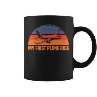 My First Plane Ride My 1St Flight Airplane Kids Coffee Mug - Seseable