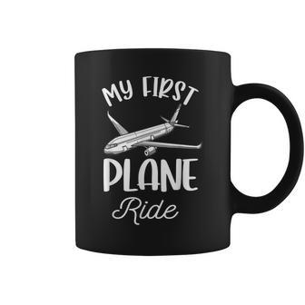 My First Plane Ride My 1St Flight Airplane V2 Coffee Mug - Seseable