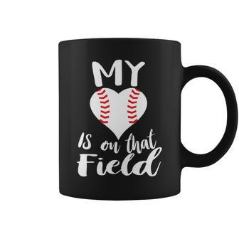 My Love Is On The Field Baseball Coffee Mug - Monsterry